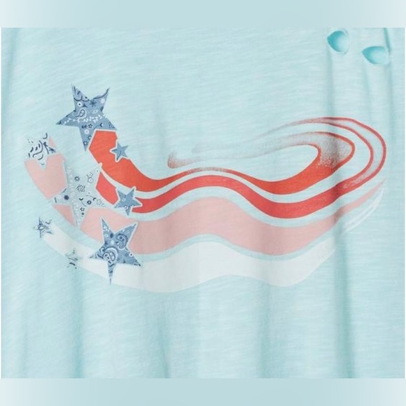 Torrid USA Relaxed Fit Super Soft Slub Crew Neck Crop Tee Size 00. (Medium) NWT - Picture 2 of 7